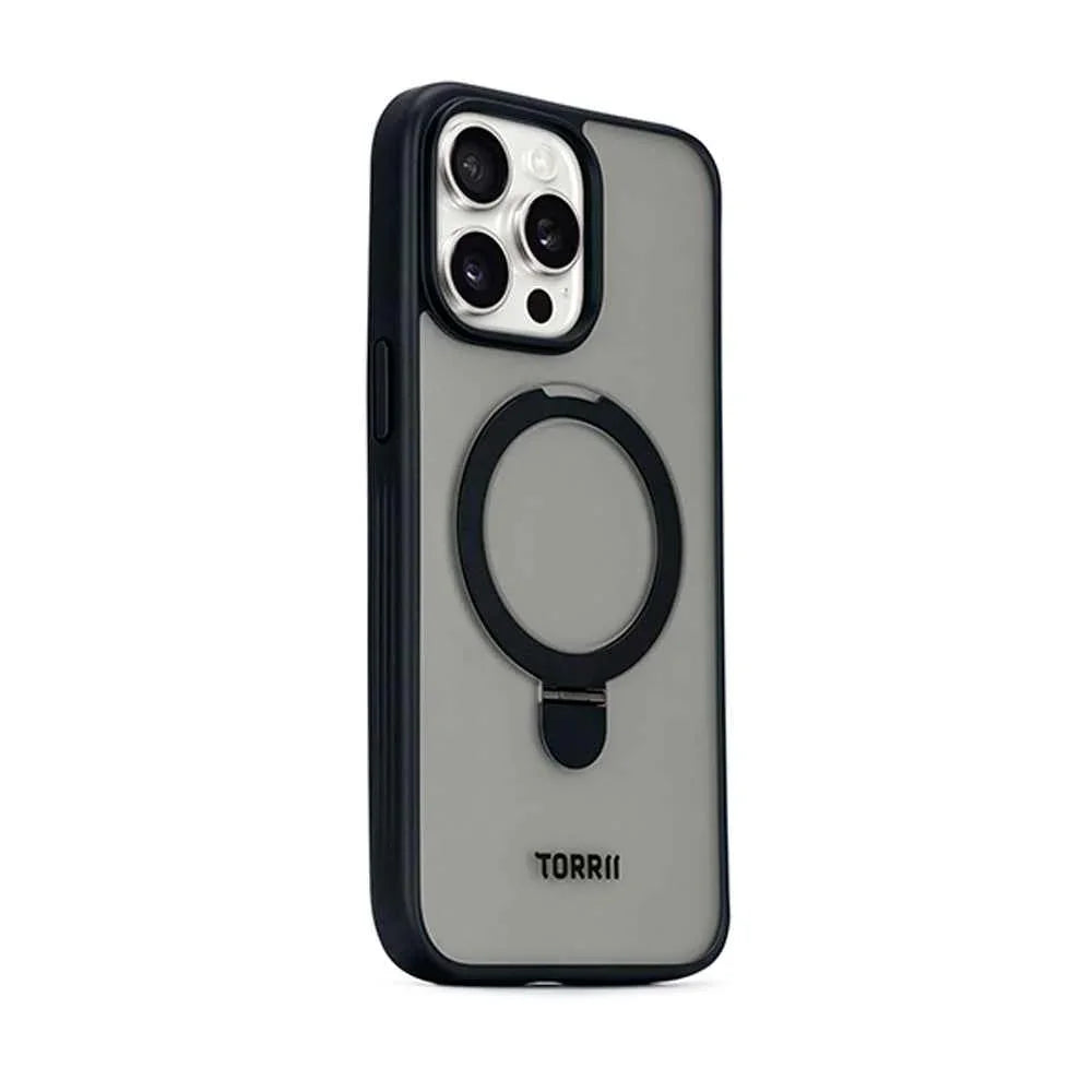 iPhone 15 Pro Torrii Torero Stand Case + Magsafe Compatible - Black iPhone 15 Pro Torrii Torero Stand Case + Magsafe Compatible - Black